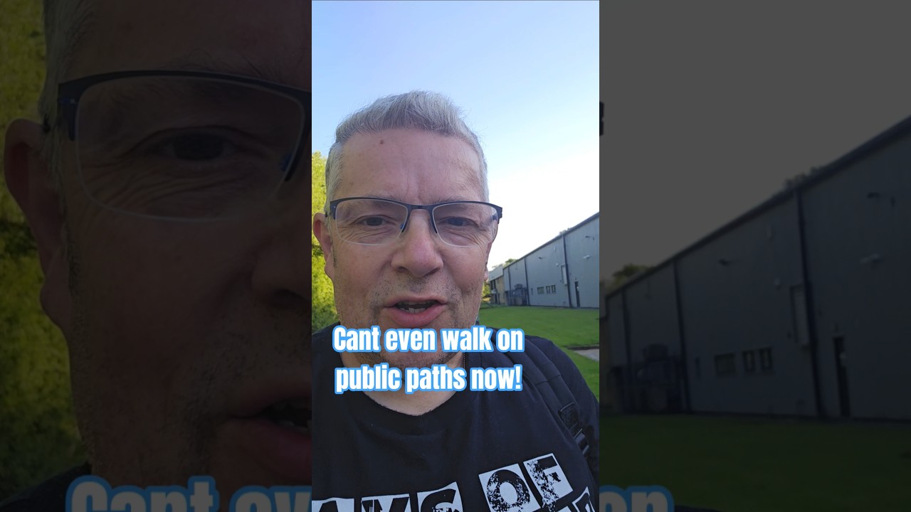 Public pathways are not even allowed now! #shorts #uk #security